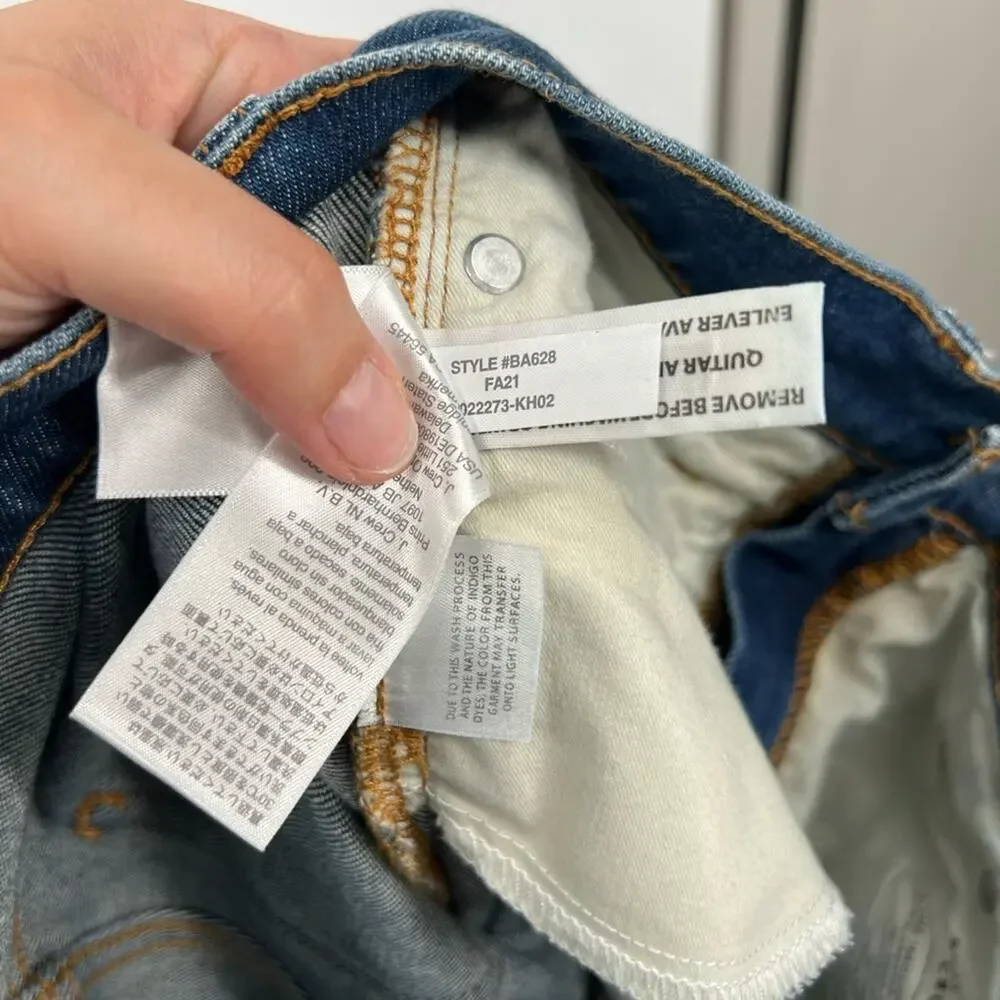 J. Crew 9” Mid-Rise Demi-Boot Crop Jeans in Lantern Wash